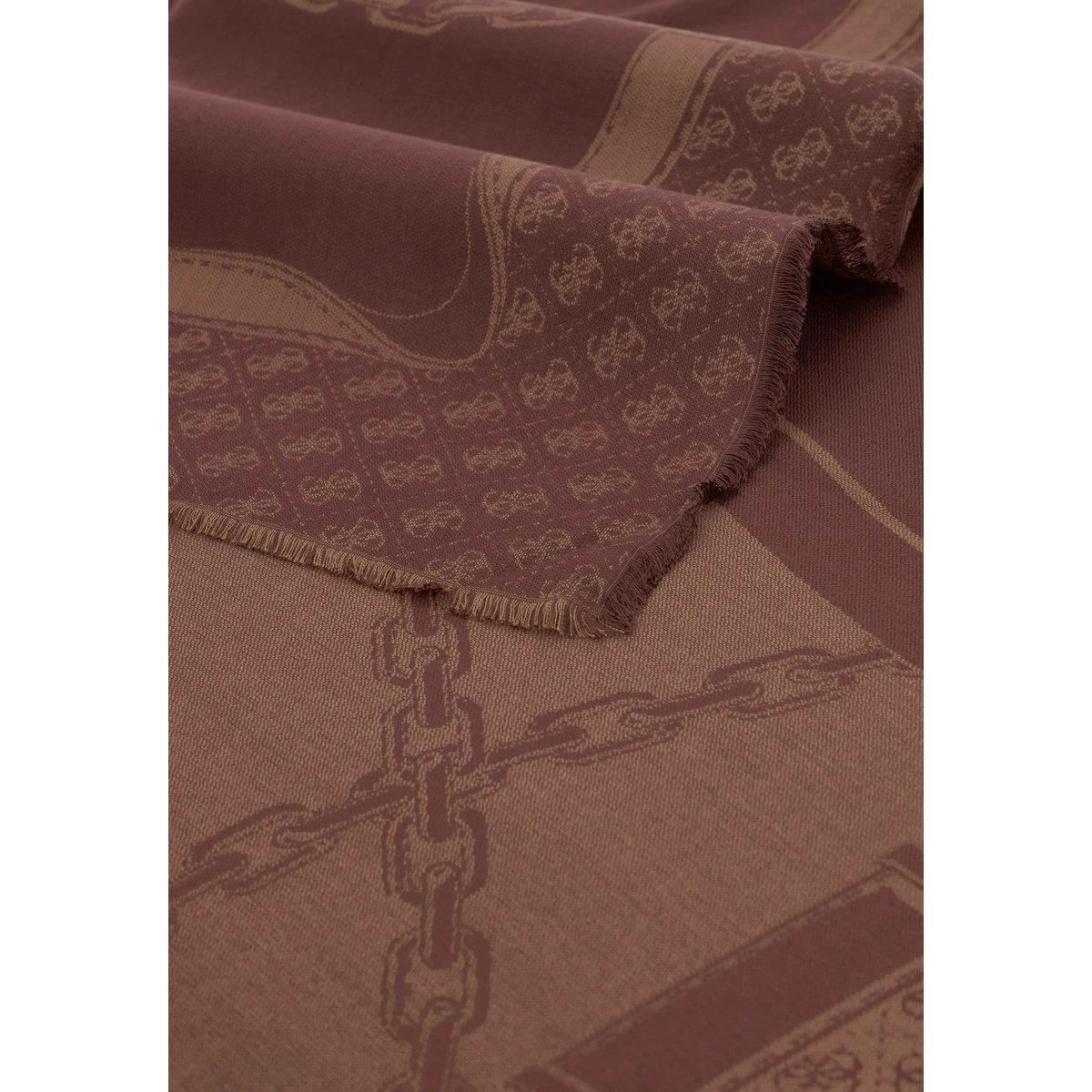 Kéfiah Jacquard Camden marron, GUESS