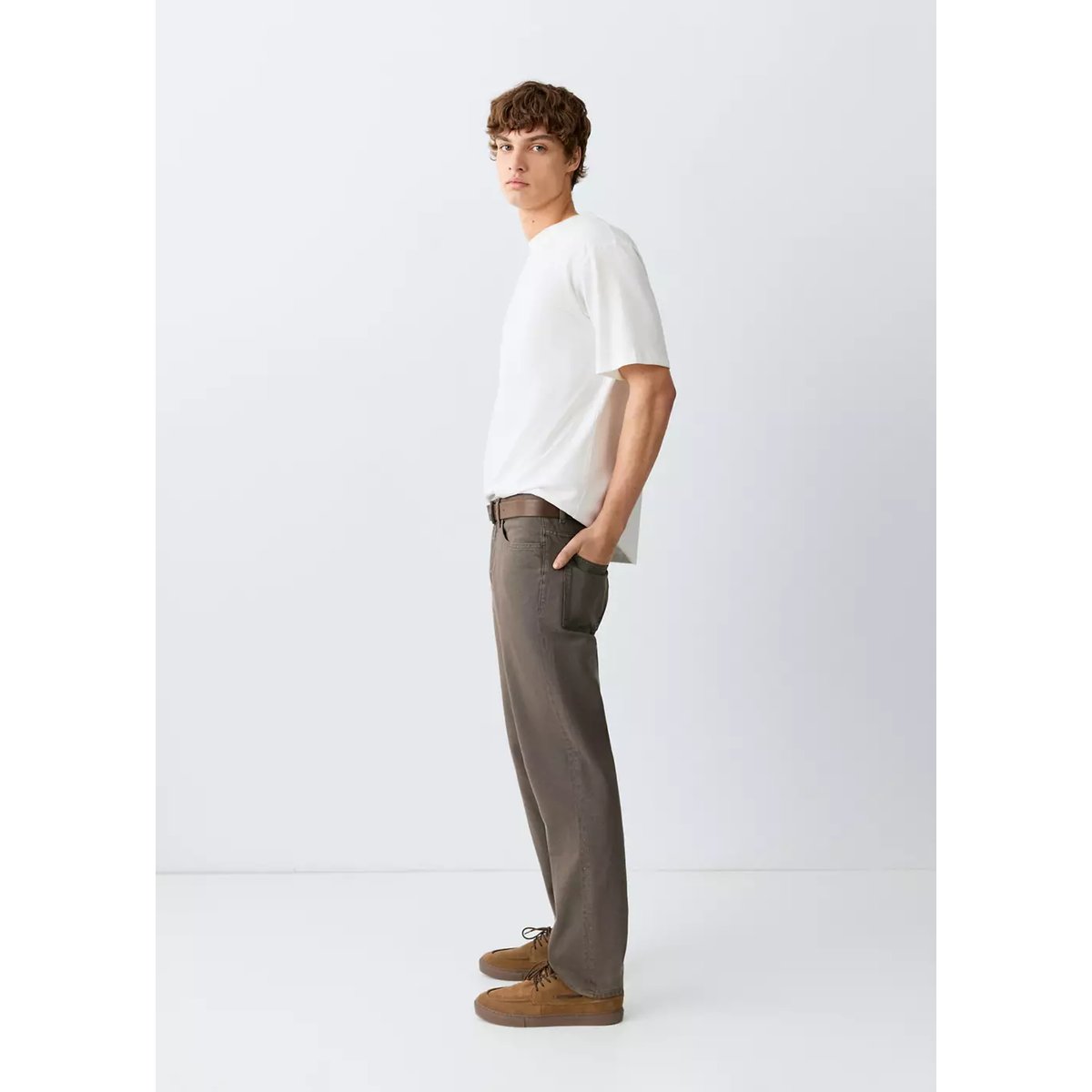 Jean regular-fit marron, MANGO TEEN
