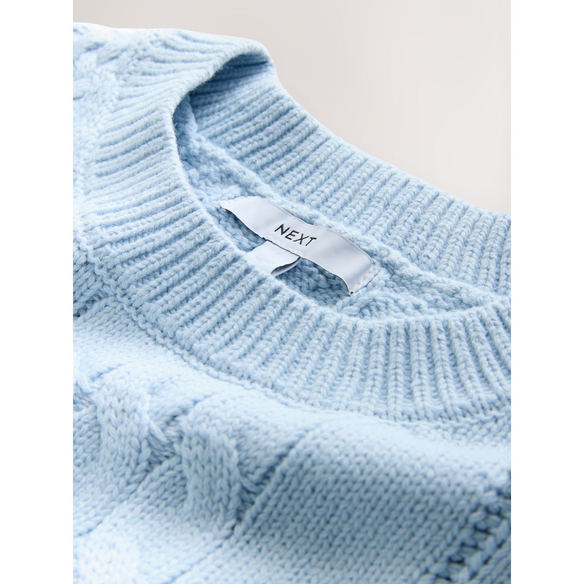 Débardeur en maille torsadée bleu clair, NEXT