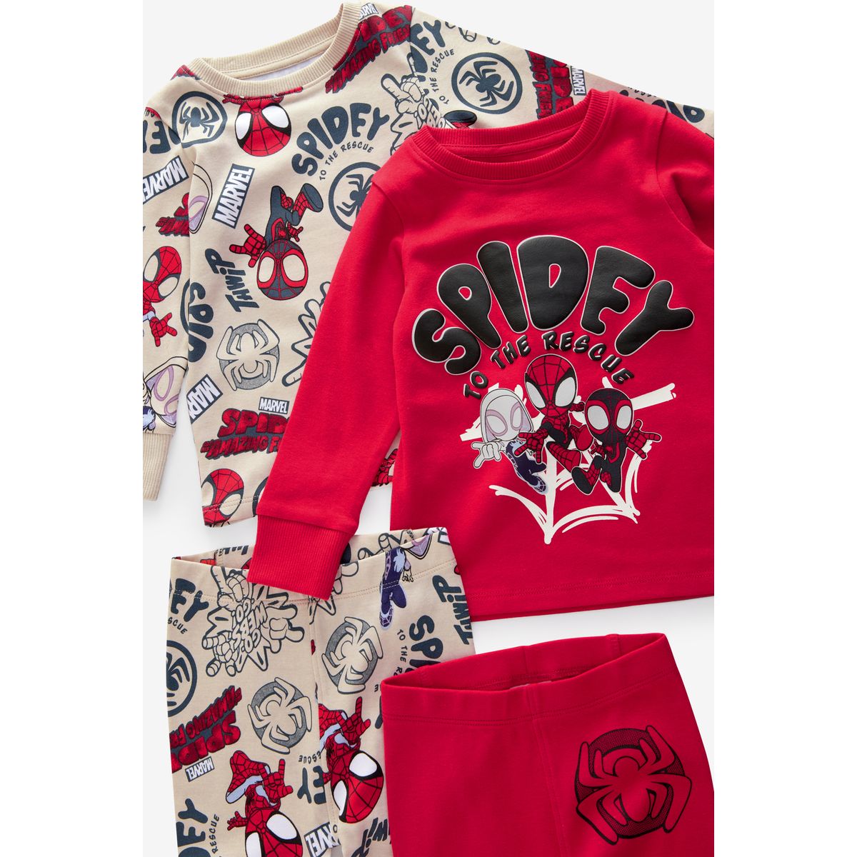 Pyjama douillet , lot de 2 spidey et ses amis rouge/ecru crème, NEXT