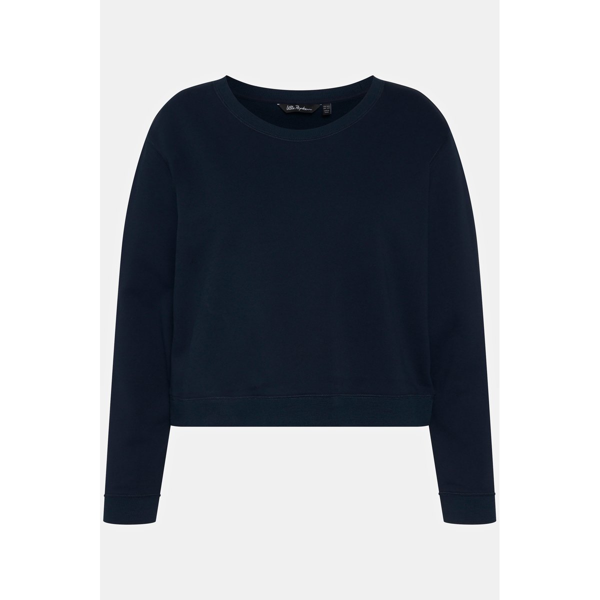 Sweat-shirt, court, oversize, col rond marine, ULLA POPKEN
