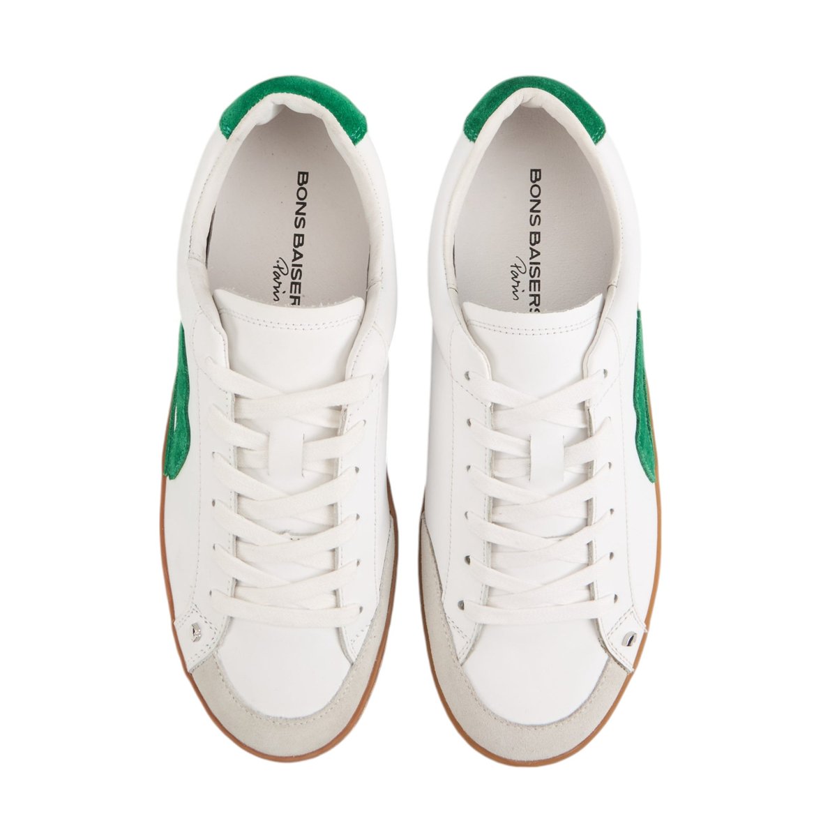 Baskets En Cuir Colette blanc, BONS BAISERS