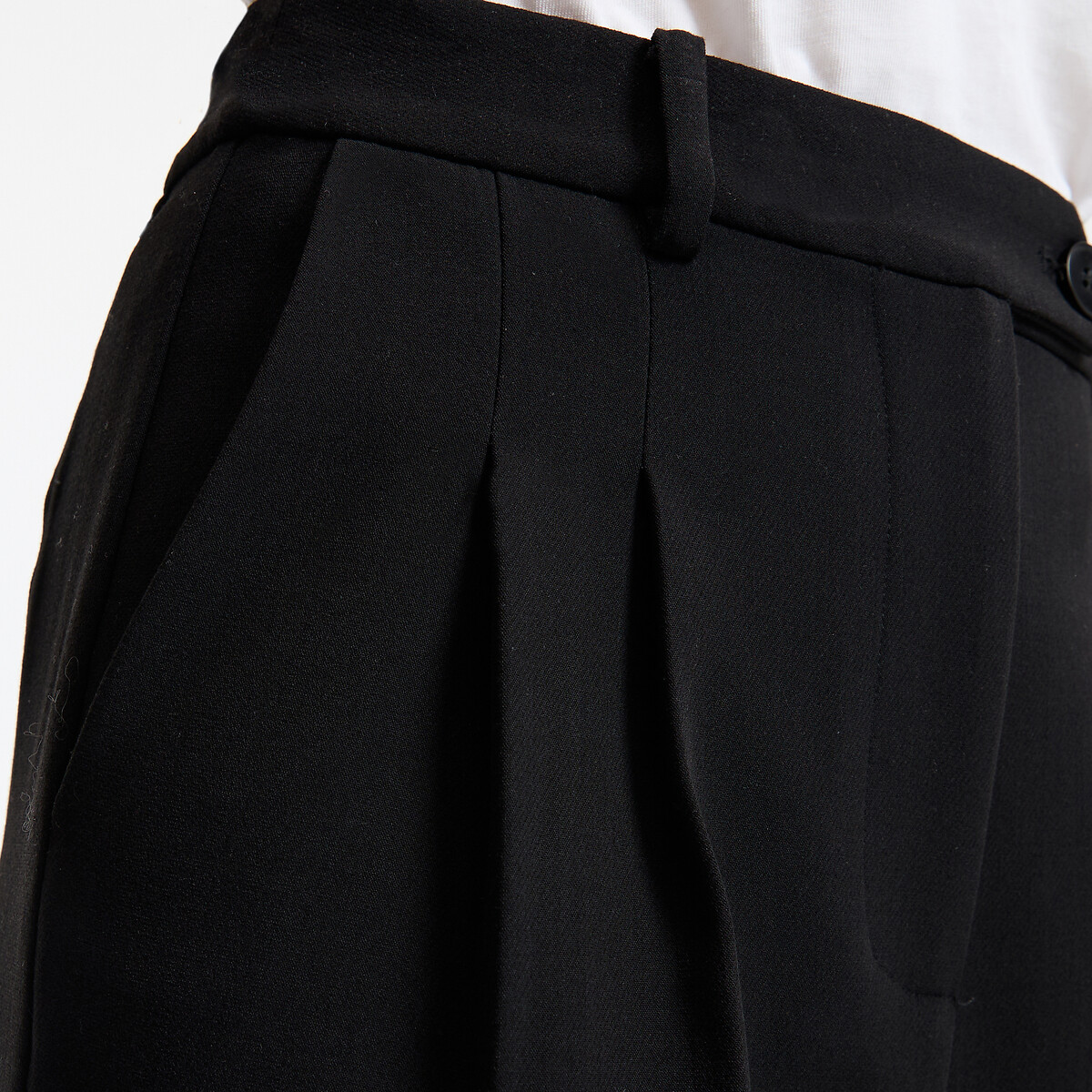 Pantalon 7/8 à pinces noir, LA REDOUTE COLLECTIONS