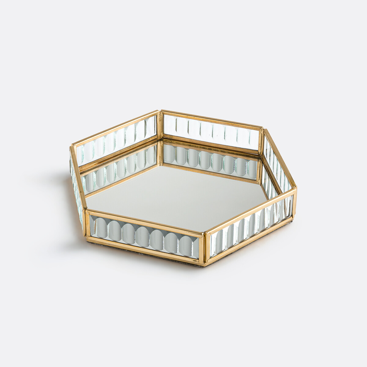 Vide-poche laiton et verre L21 cm, Uyova laiton, LA REDOUTE INTERIEURS