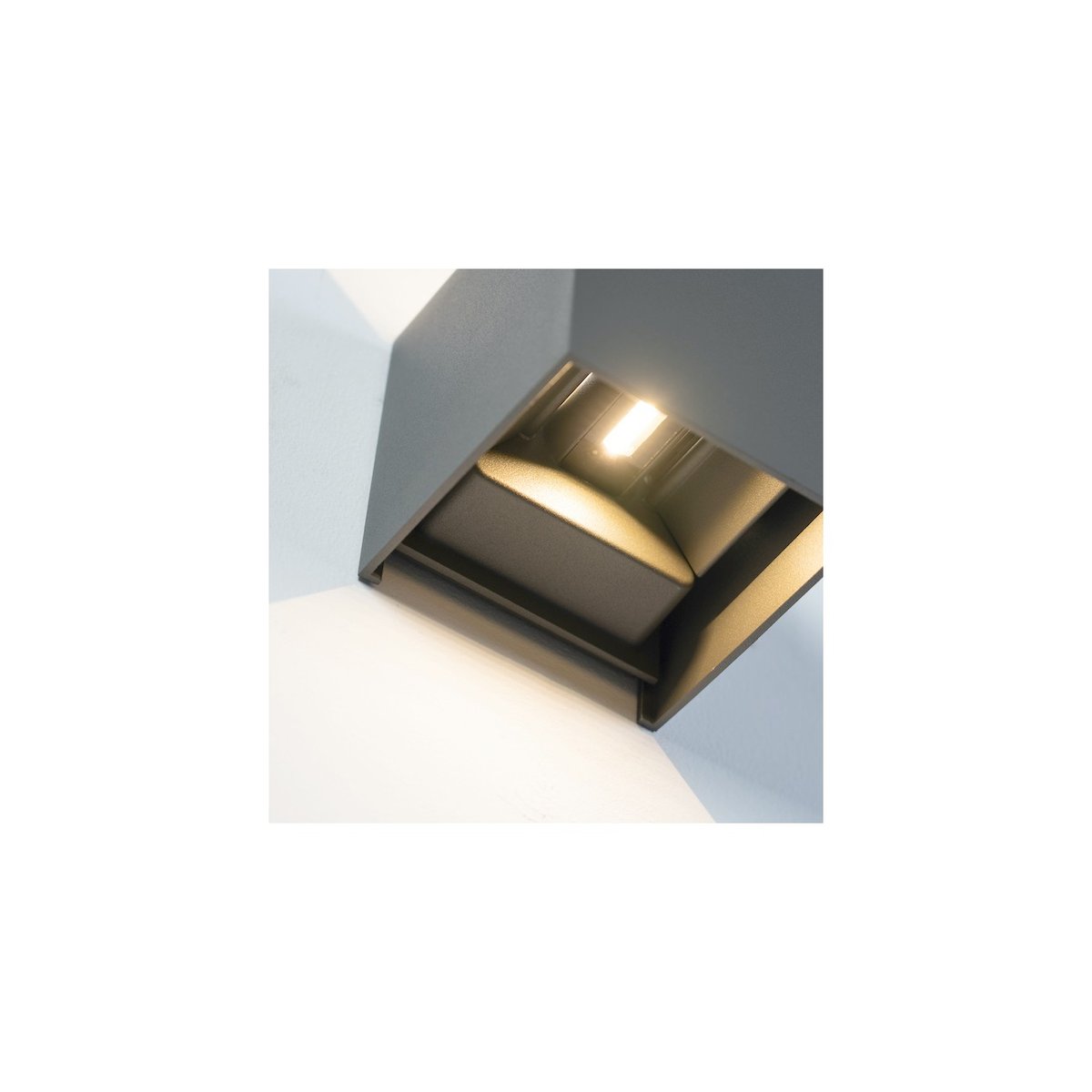 Applique LED réglable grise IP54 - CUBIC gris, KOSILUM