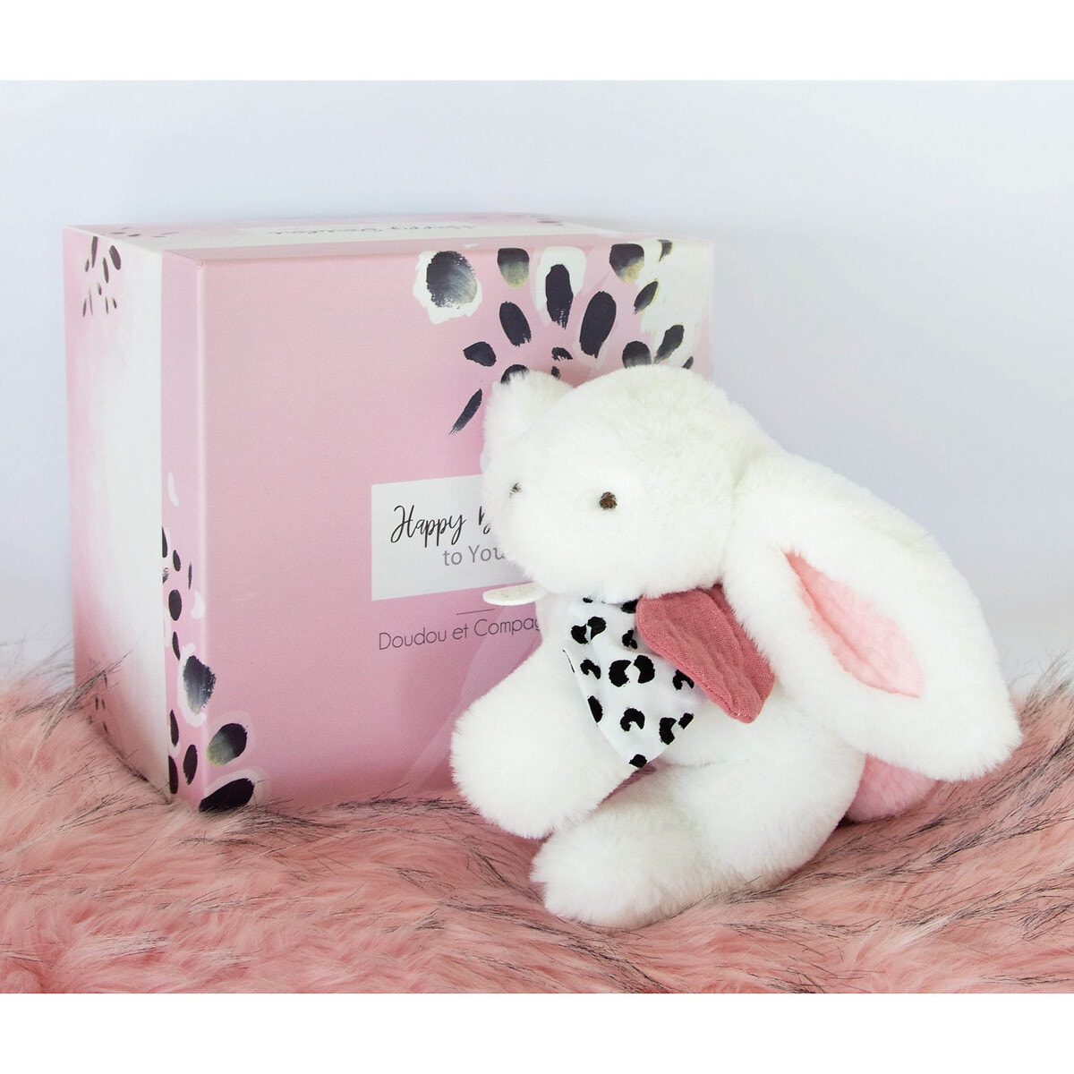 Peluche happy blush 25 cm rose, DOUDOU ET COMPAGNIE