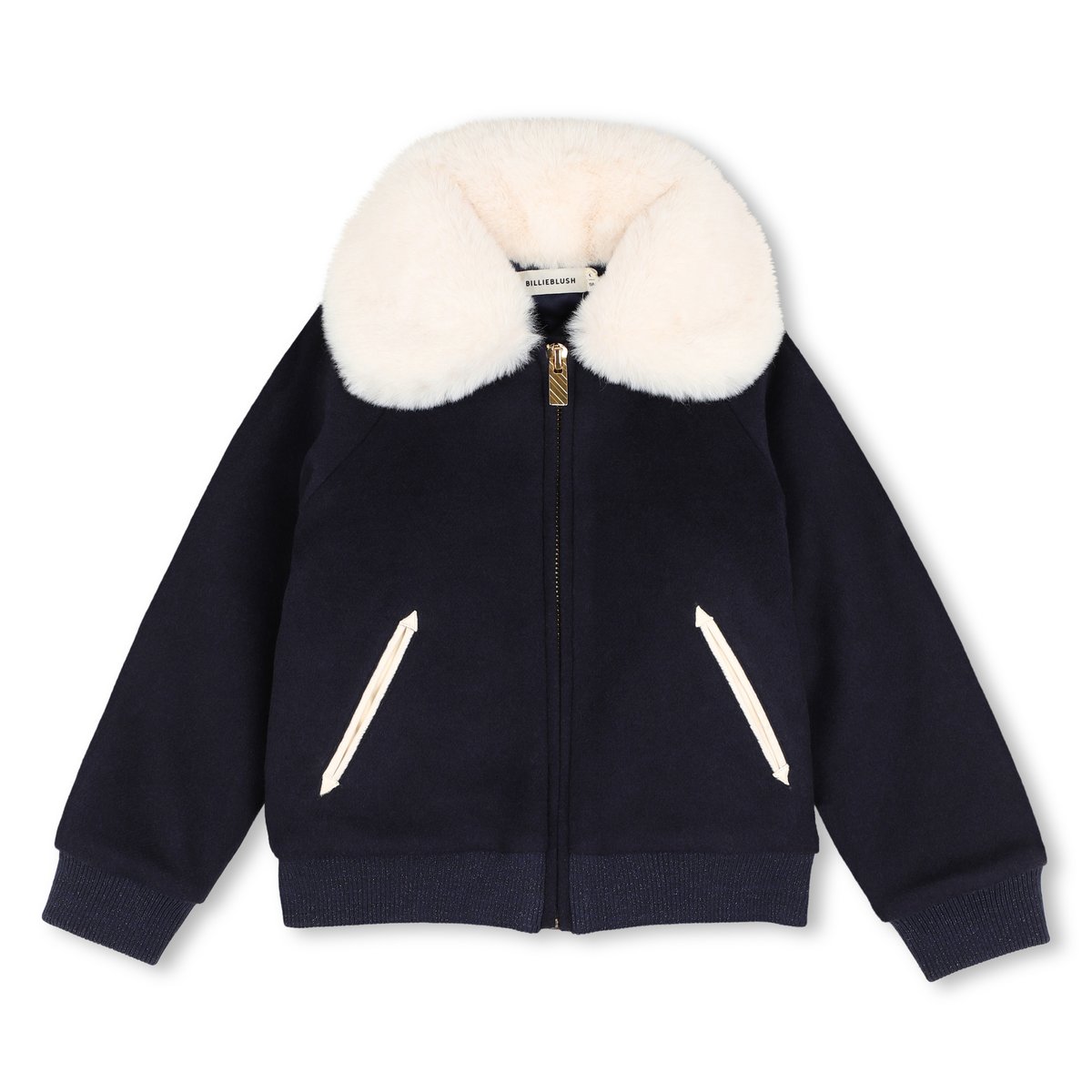 Blouson avec col indigo blue, BILLIEBLUSH