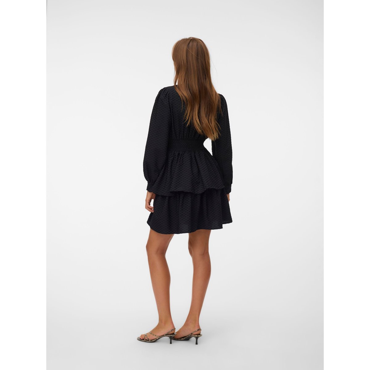Robe À Volants noire - black, VERO MODA