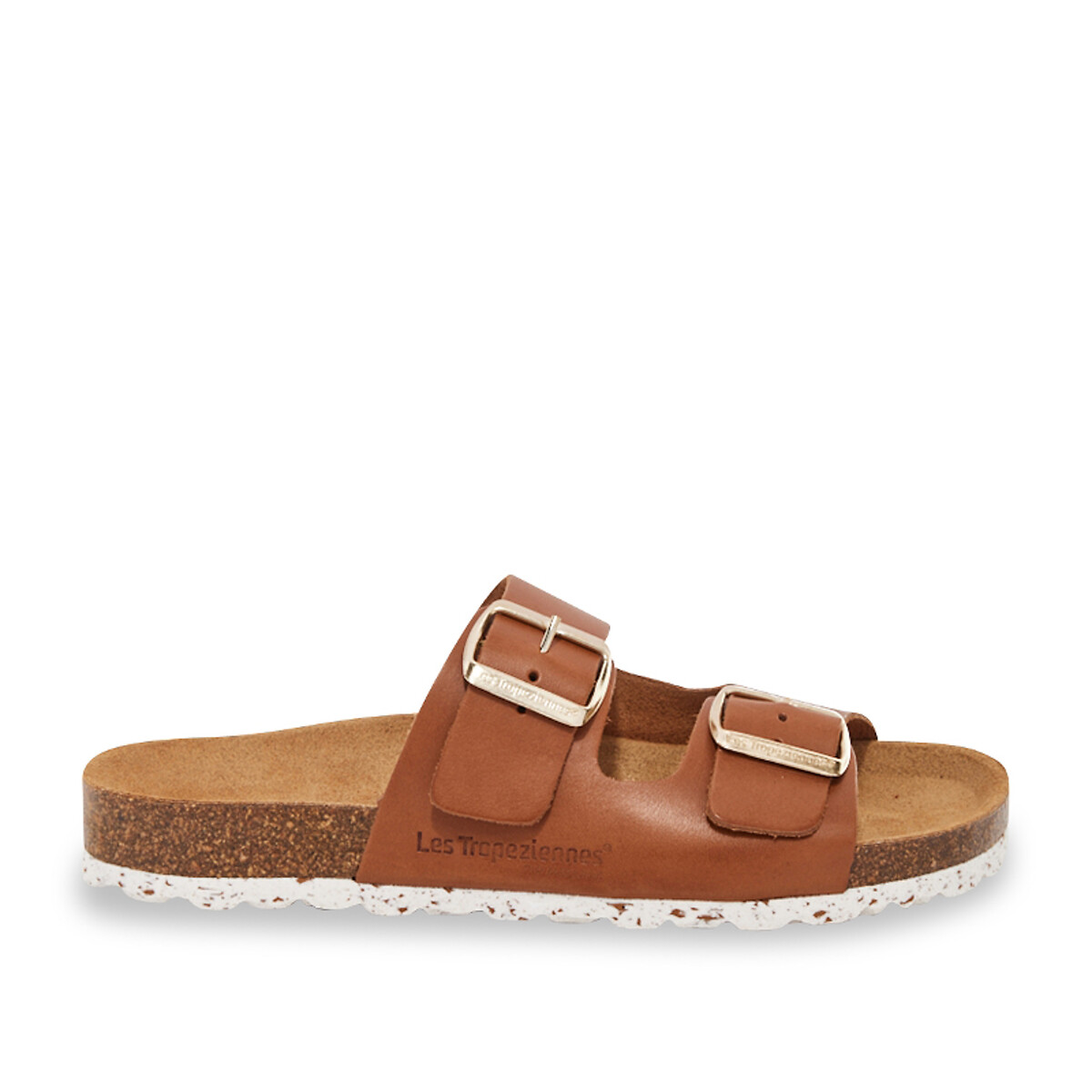 Mules confort en cuir Zatix cognac, LES TROPEZIENNES PAR M.BELARBI