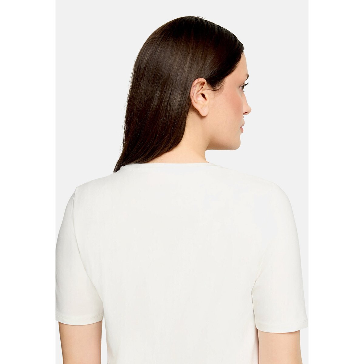 T-shirt basique à impression patch cream/green, BETTY BARCLAY
