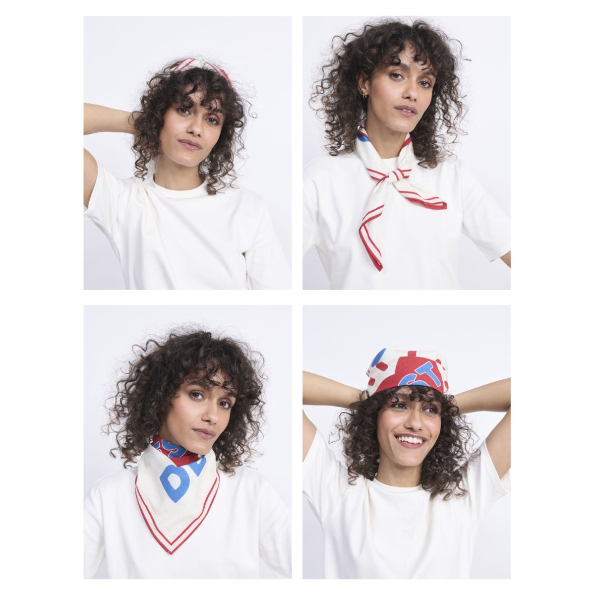 Bandana L'amour est déclaré beige crème, EMOI EMOI