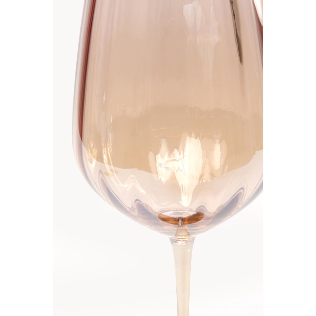 Lot de 6 verres à vin blanc, MOCCA marron, KARE DESIGN
