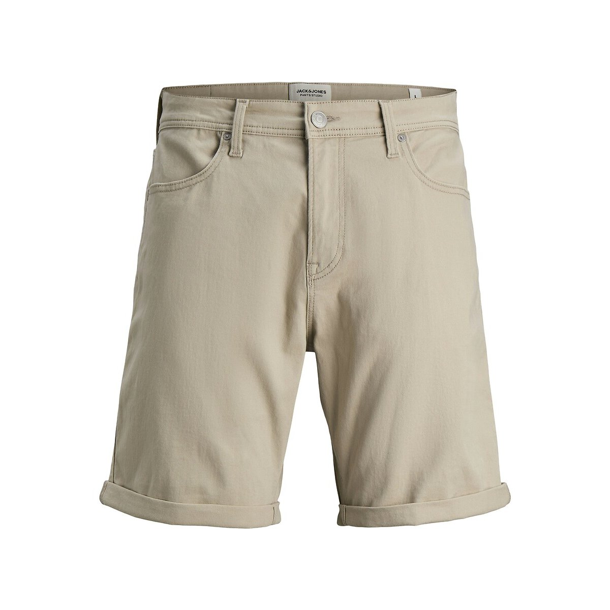 Shorts con risvolti beige, JACK & JONES