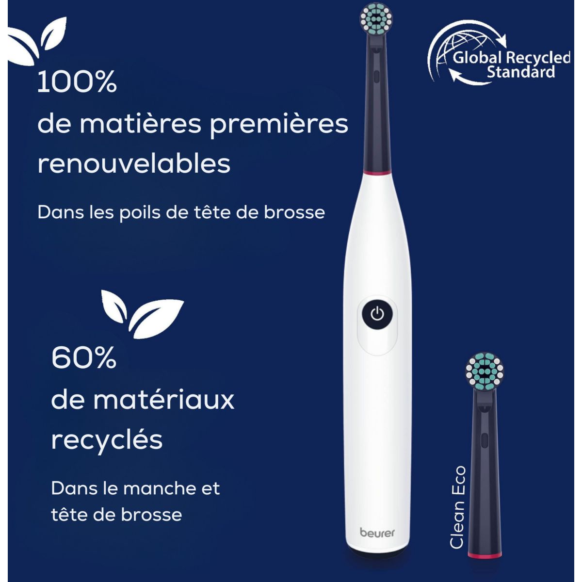 Brosse à dents électrique - Beurer - TB 15 Green Planet couleur unique, BEURER
