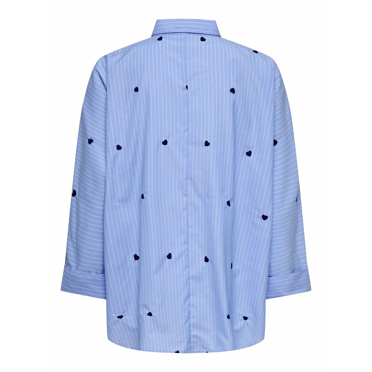 Camisa con detalle de corazones azul claro, ONLY