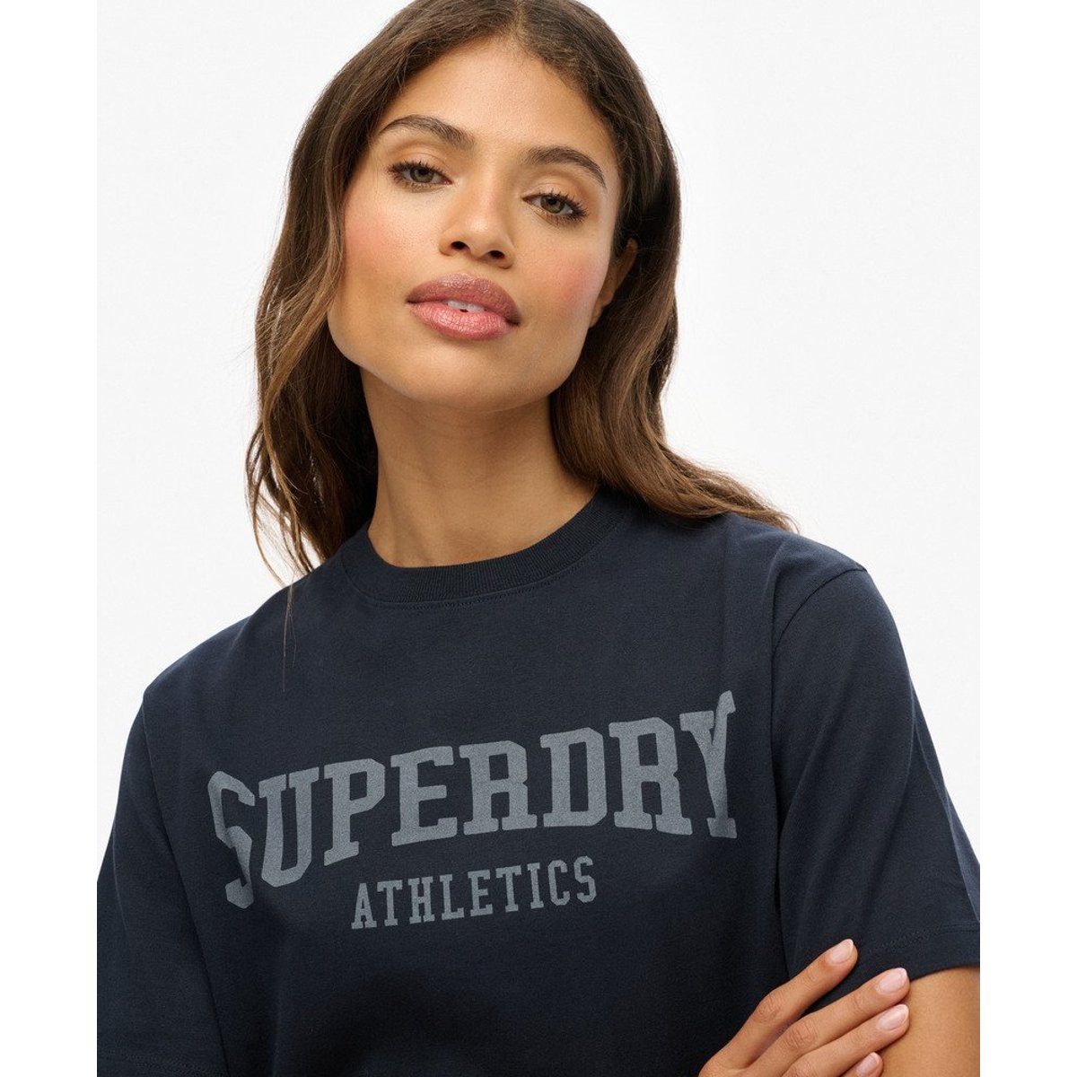 T-shirt oversize Athletic Essentials bleu marine éclipse, SUPERDRY