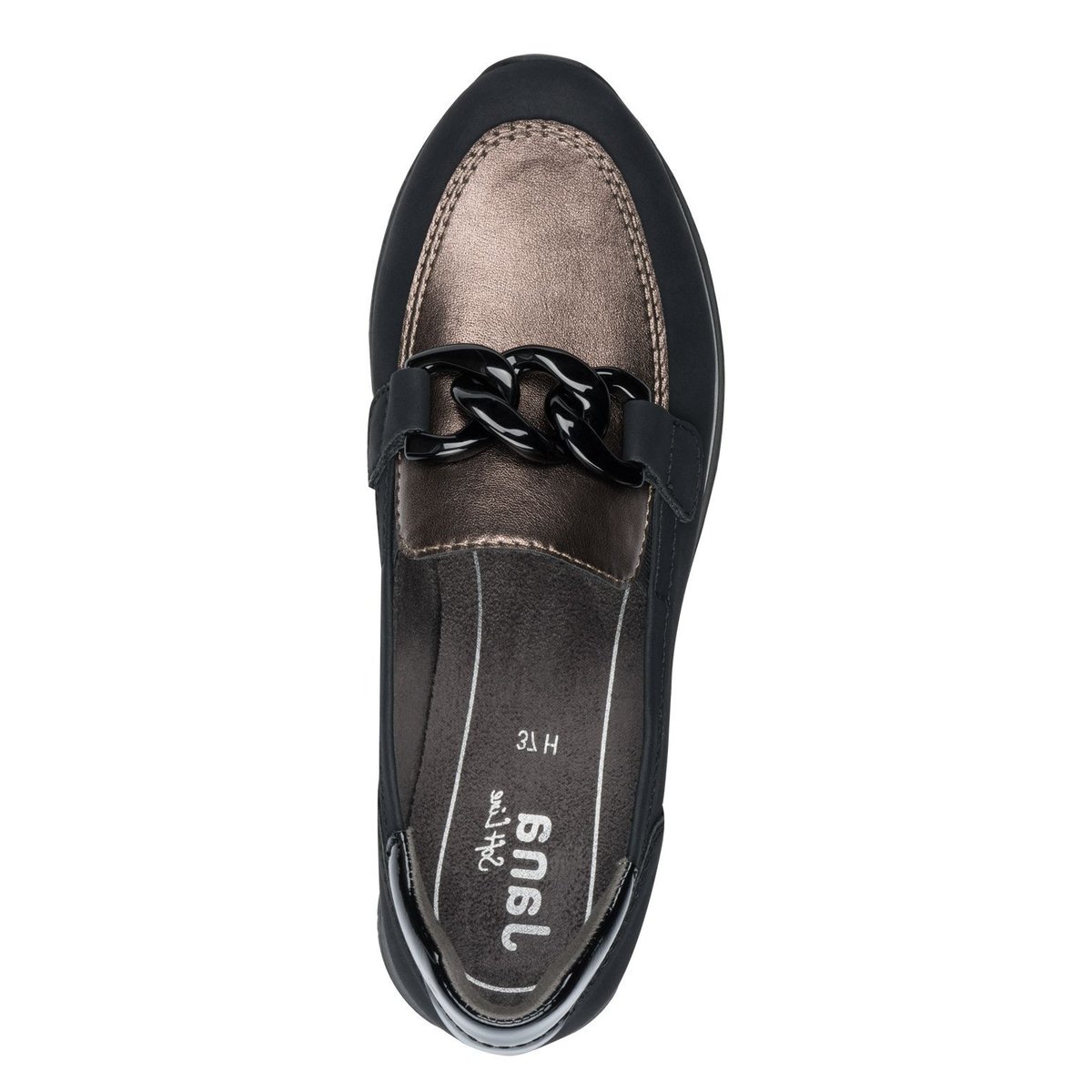 Basket femme noir mat, JANA