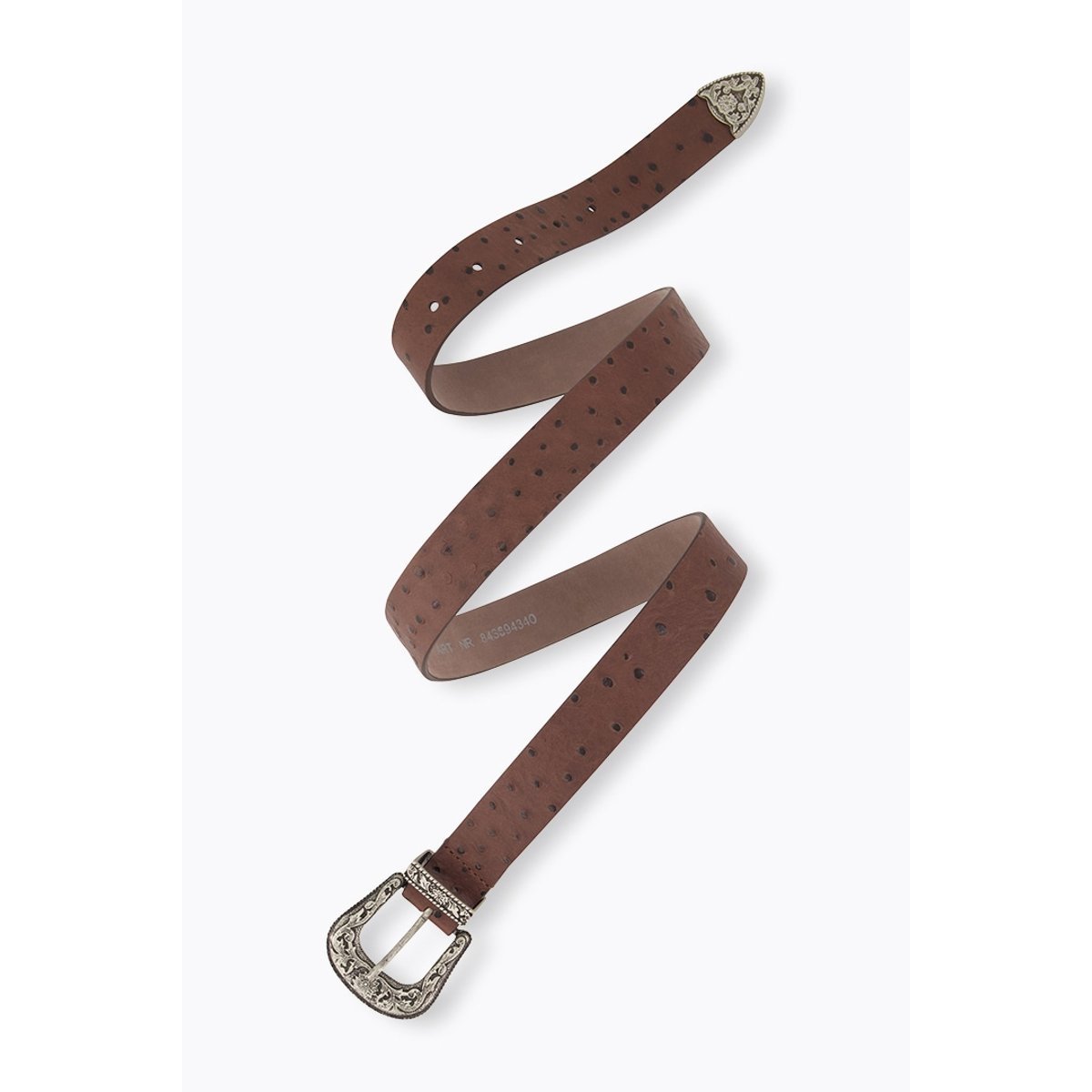 Ceinture en cuir marron noisette, ULLA POPKEN