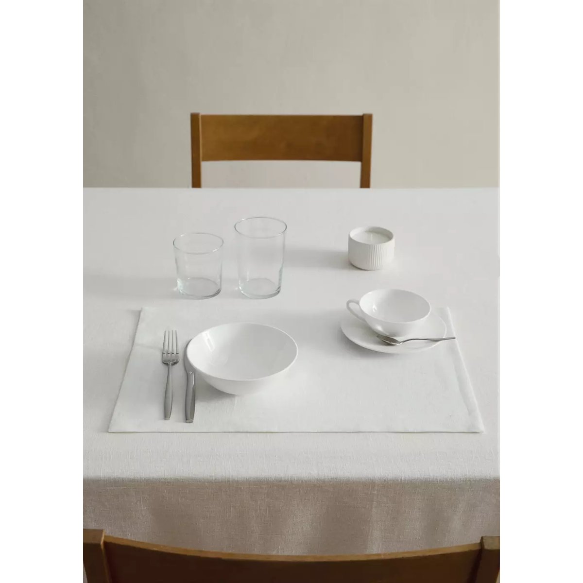 Set de table en lin blanc, MANGO HOME
