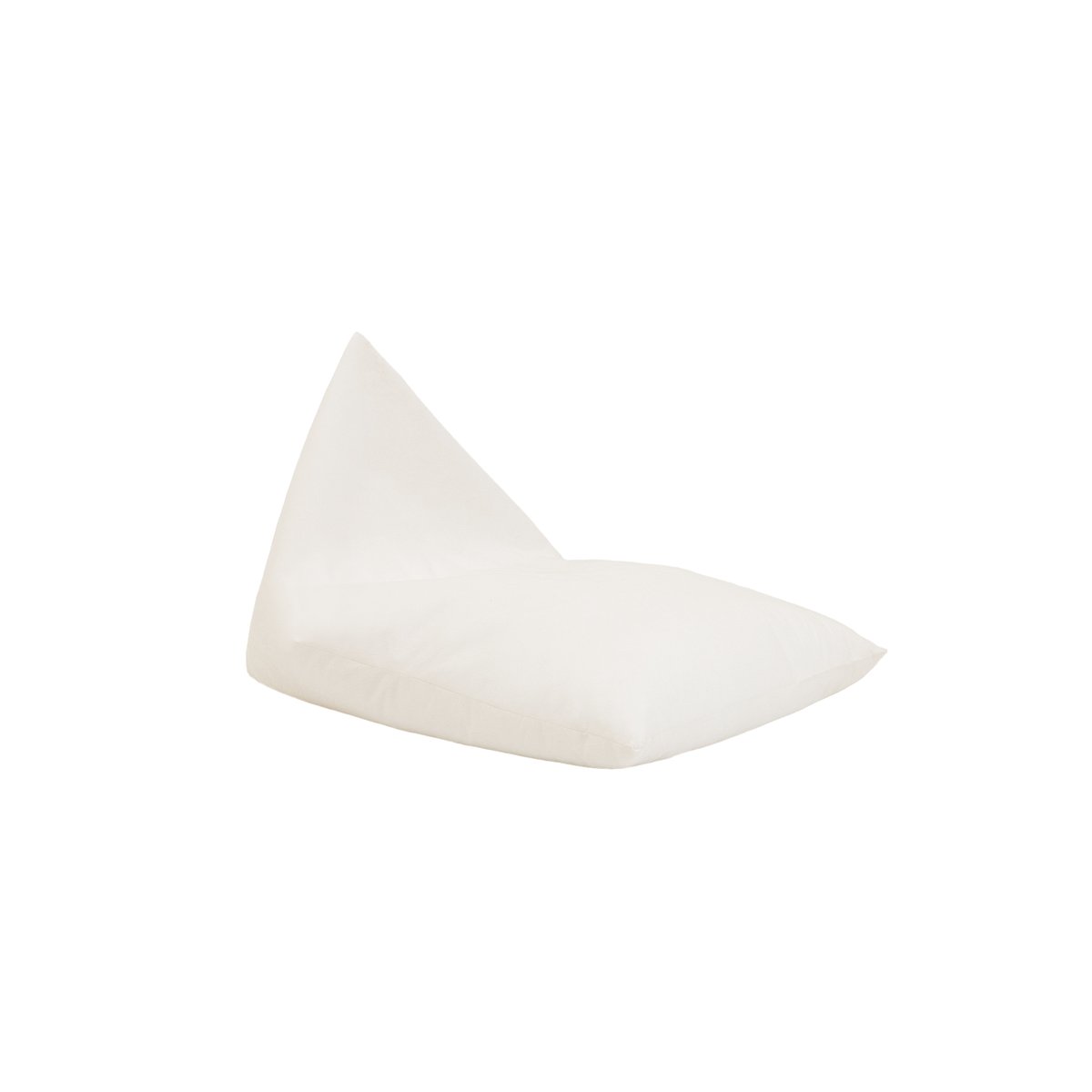 Pouf Essaouira ECO-VELOURS blanc, NOBODINOZ