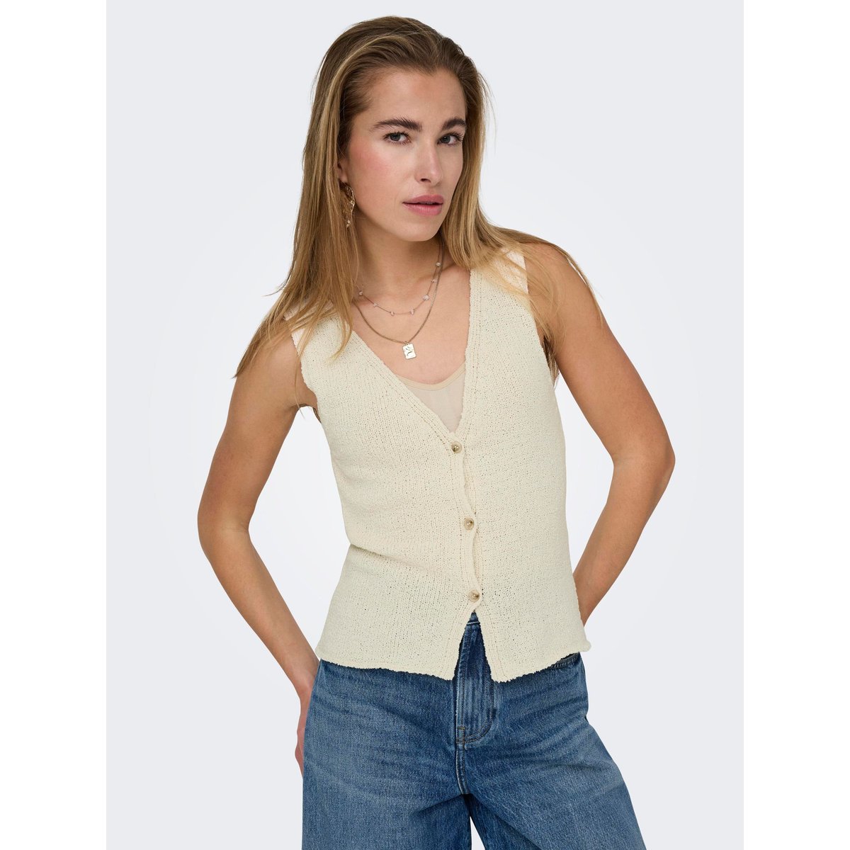 ONLGURLI Gilet Gilet birch, ONLY