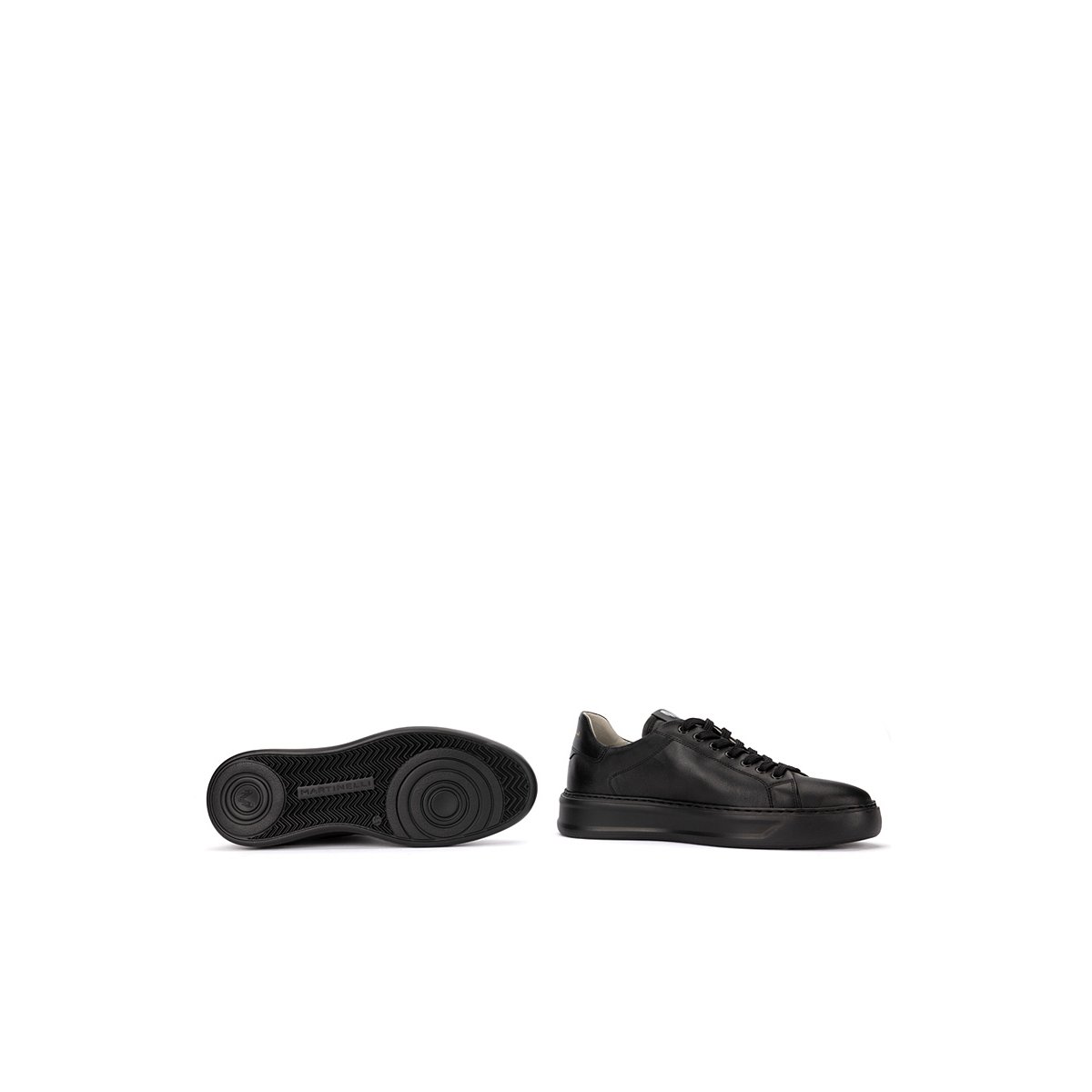 Baskets cuir Sullivan black, MARTINELLI