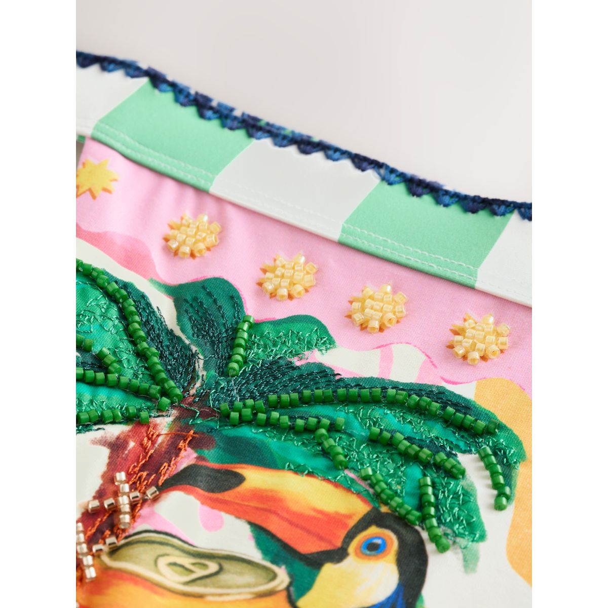 Bas de bikini tanga échancré fanta multicolore, NEXT