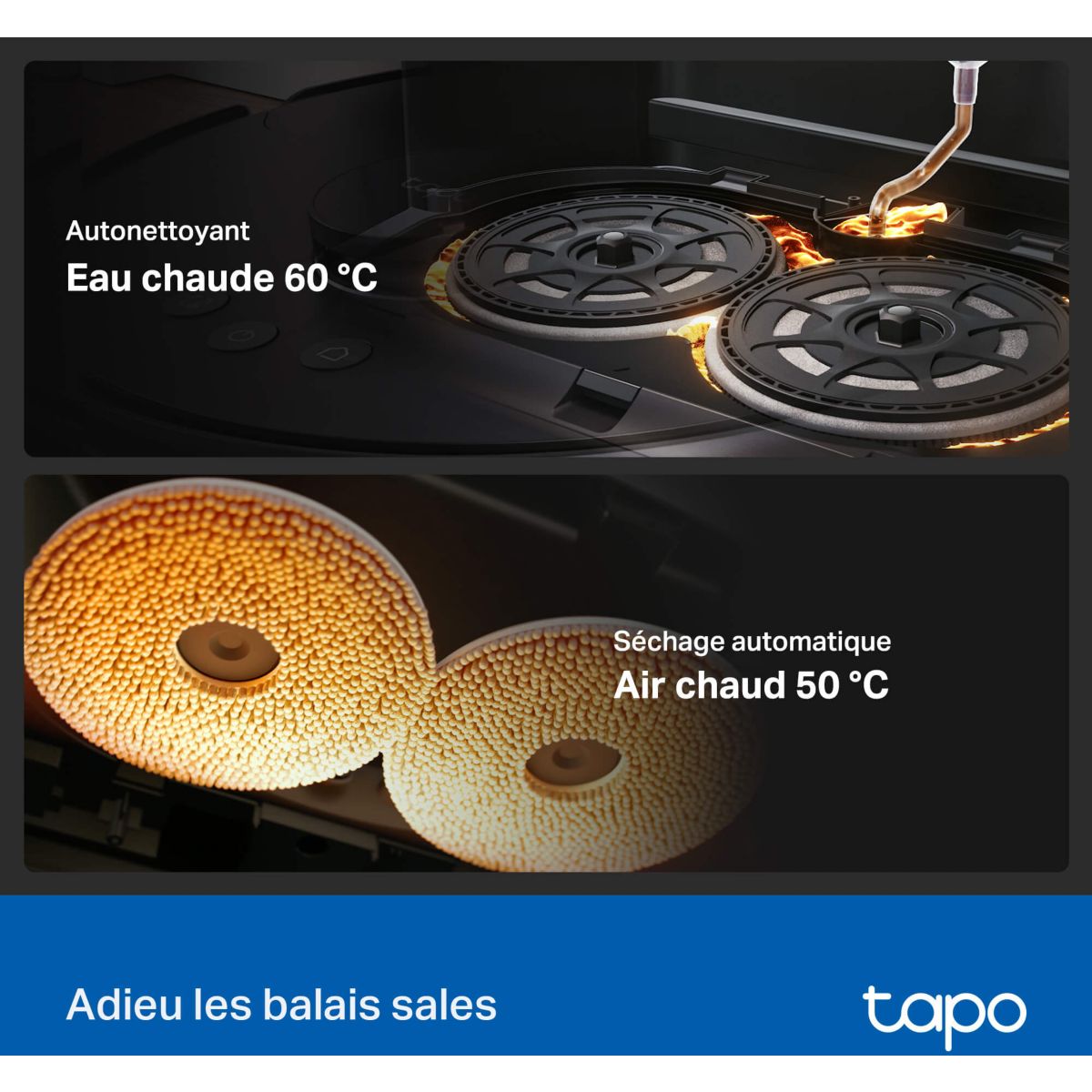Robot Aspirateur Laveur Tapo RV50 Pro Omni couleur unique, TP-LINK