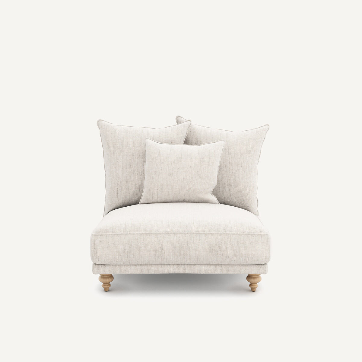 Chauffeuse, en toile jaspée, LAZARE naturel, AM.PM