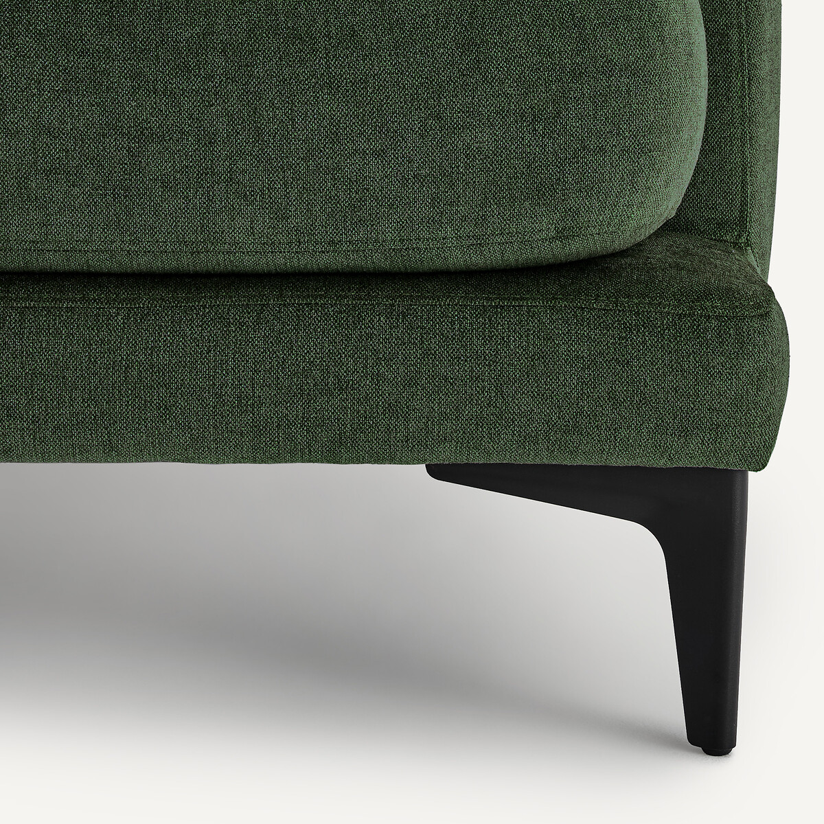 Canapé droit, 3 ou 4 places, en polyester mélangé, MODERNISTE vert forêt, EMMANUEL GALLINA X AM.PM