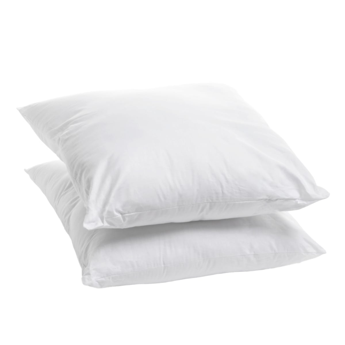 Lot de 2 Oreillers Moelleux COTON BIO blanc, BLEU CALIN