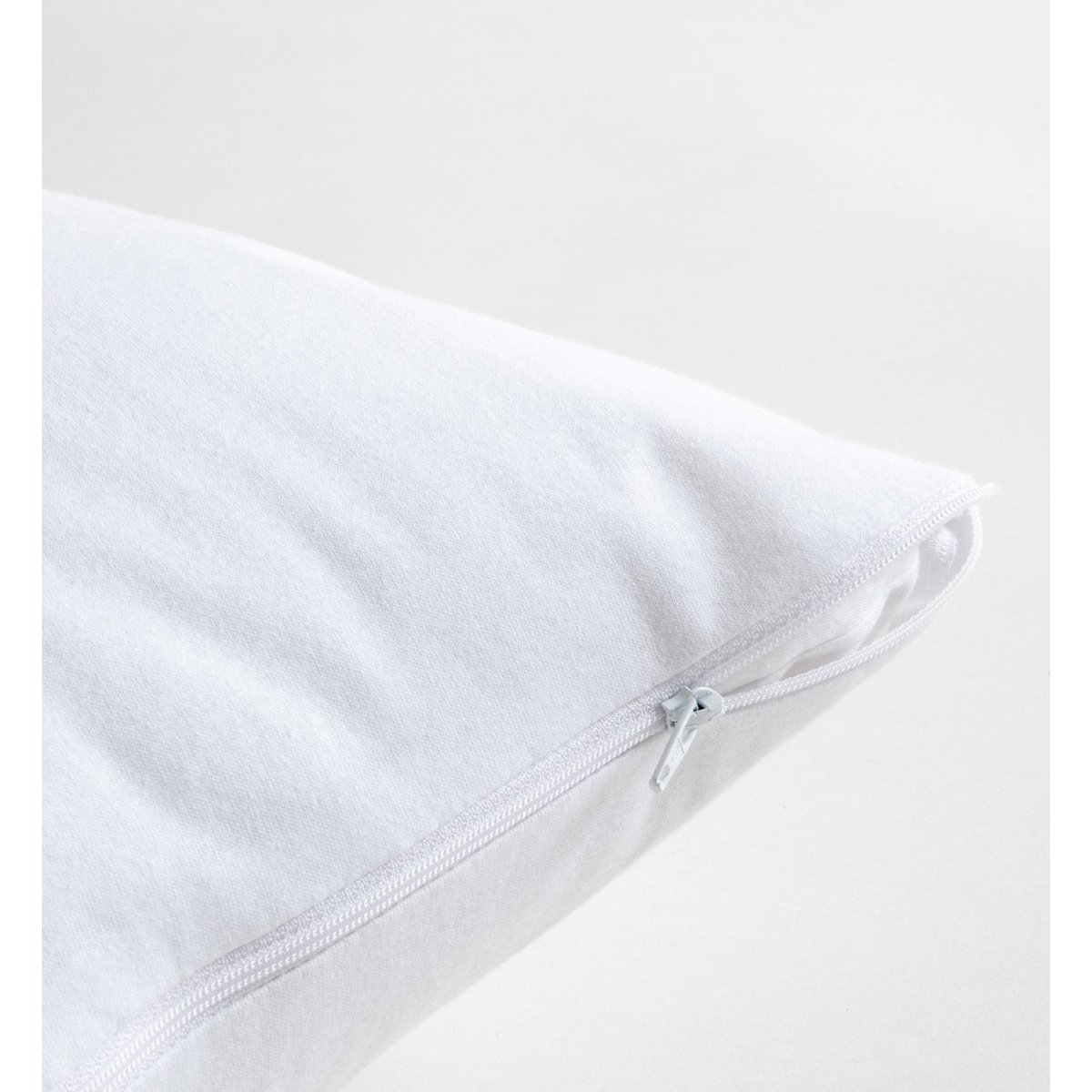 Protège traversin Imperméable enveloppe JERSEY COTON BIO blanc, KADOLIS