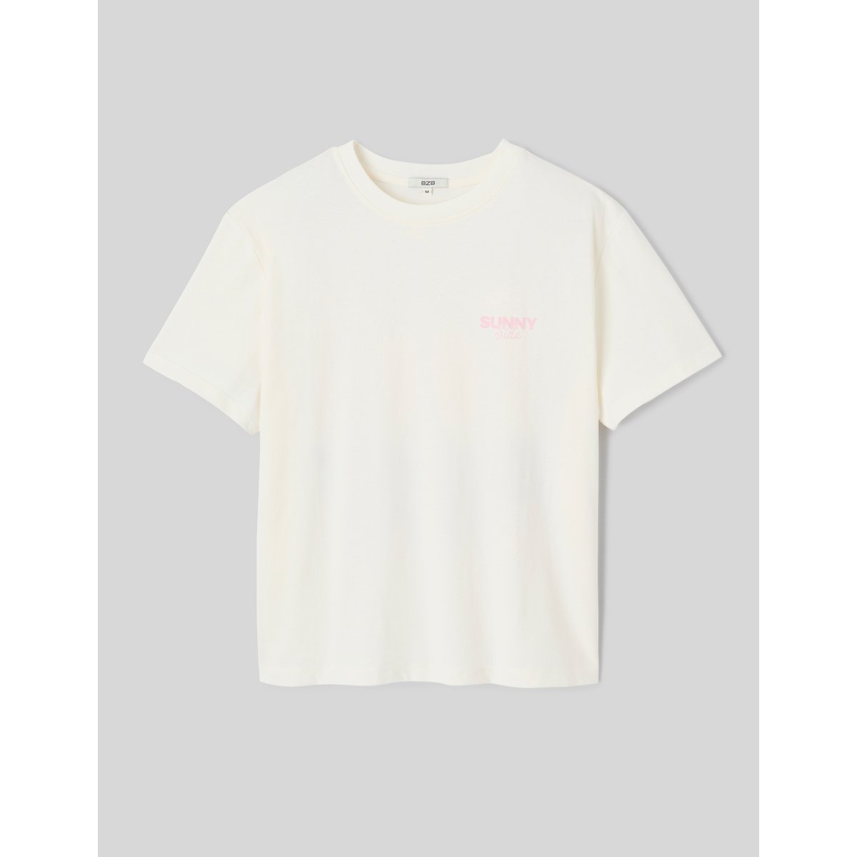 T-shirt imprimé devant / dos blanc écru, BZB