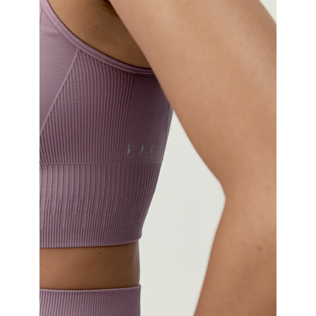 Brassière de sport femme Laia maintien moyen coussinets amovibles rose bois, BORN