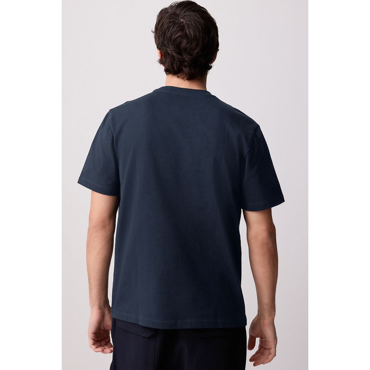 T-shirt habillé en tissu épais et doux bleu marine, NEXT