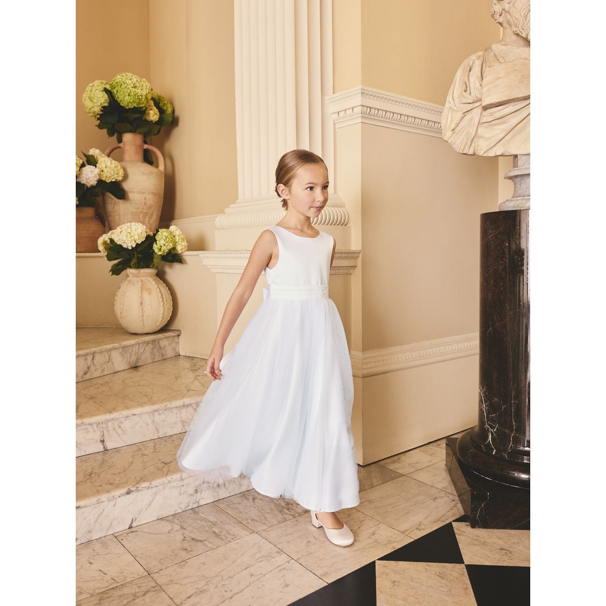 Robe de demoiselle d'honneur avec nœud blanc, NEXT