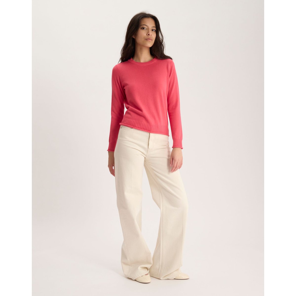 Pull Angelica en coton rose, INES DE LA FRESSANGE PARIS