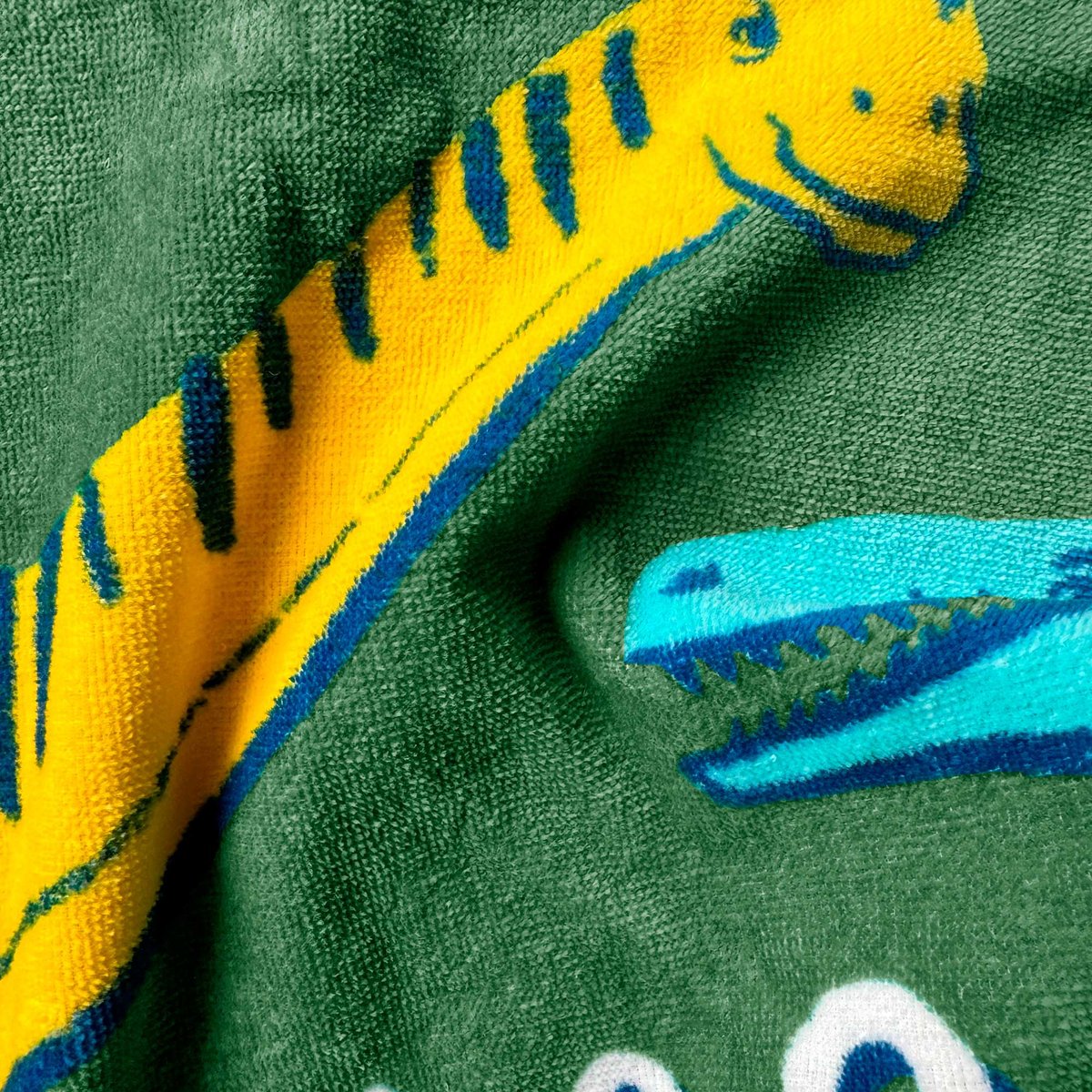 Serviette de bain et de plage imprimé 100% coton, QUATRO KAKI kaki, JURASSIC WORLD
