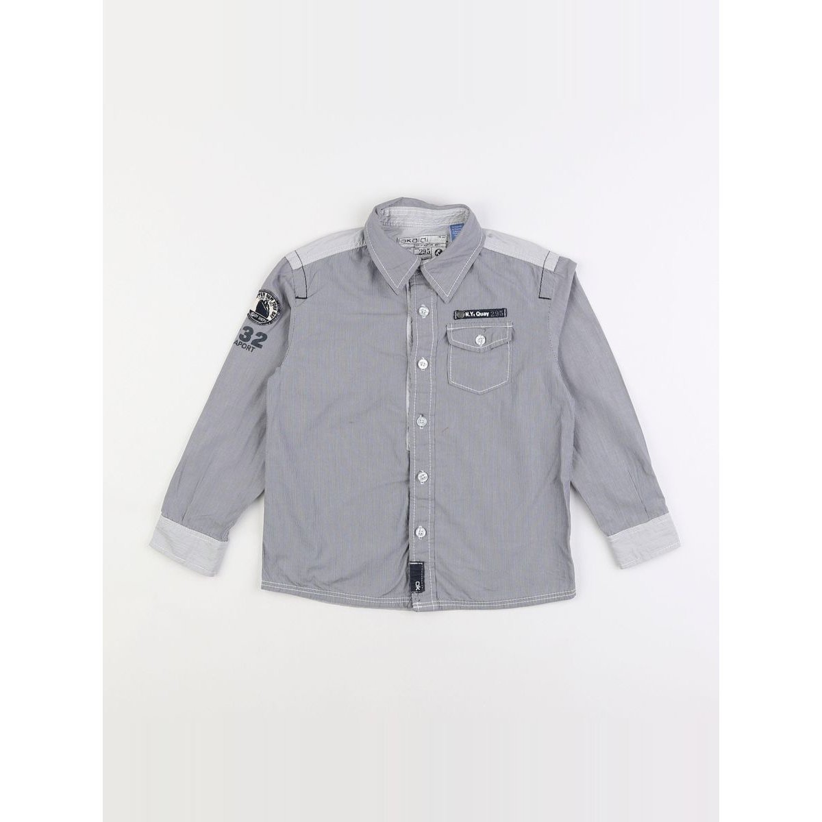 Chemise - Bon état gris, OKAIDI