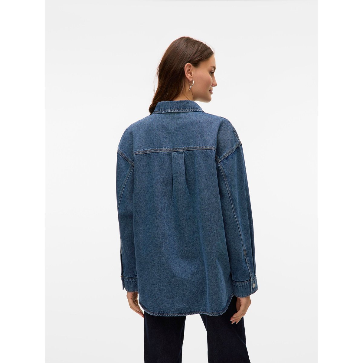 Chemise En Denim medium blue denim, VERO MODA
