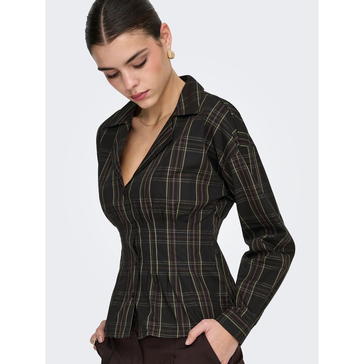 Chemise marron - slate black, JDY
