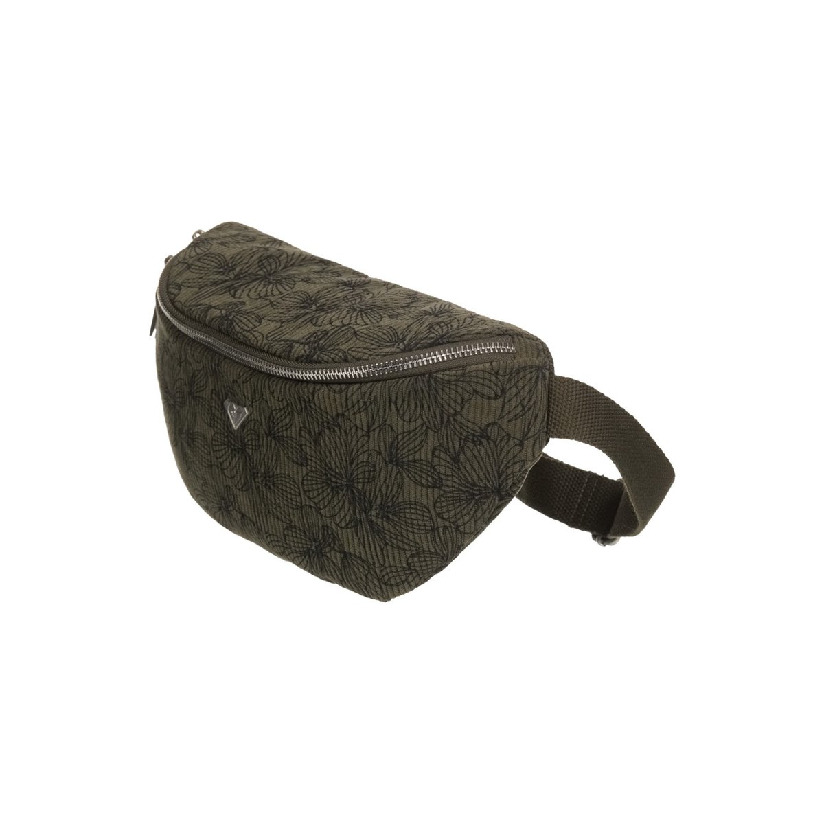 Sac banane en velours côtelé OCEAN BLOOM PRINTED. vert beetle, ROXY