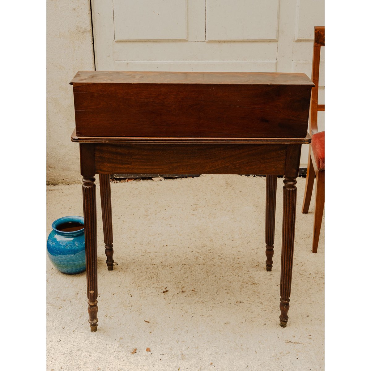 Bureau en bois Edouard N°1109 - Bon état bois foncé, DEBONGOUT