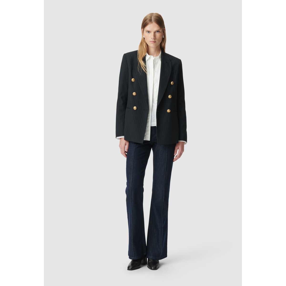 Veste de tailleur rayures tennis bleu marine, IKKS