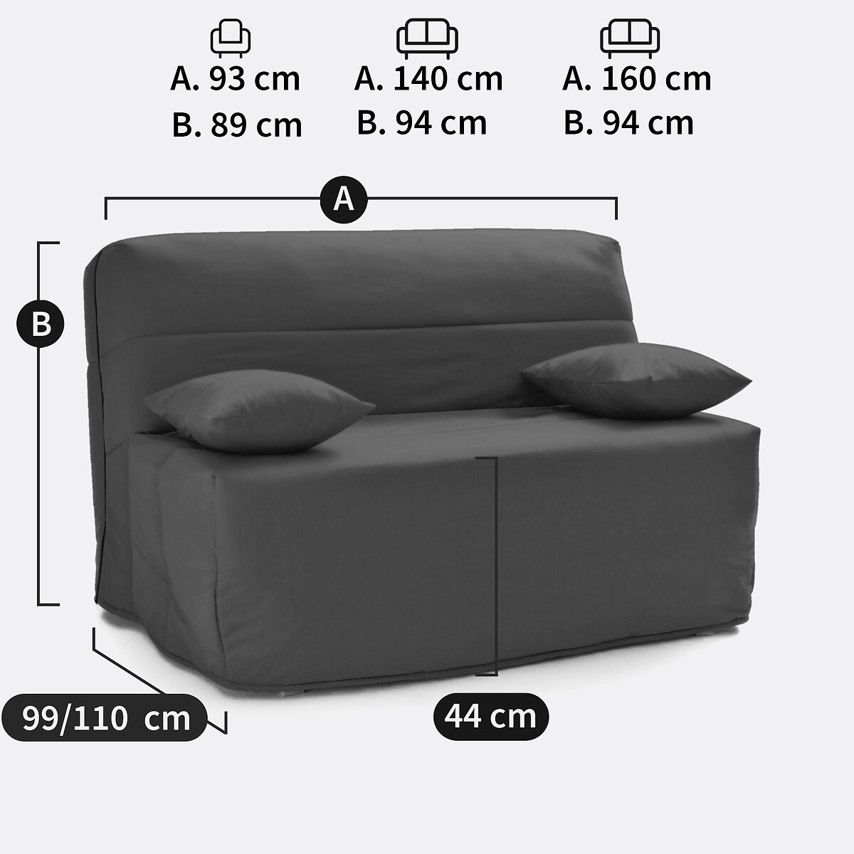 Housse pour BZ spéciale rénovation beige sable, SO'HOME