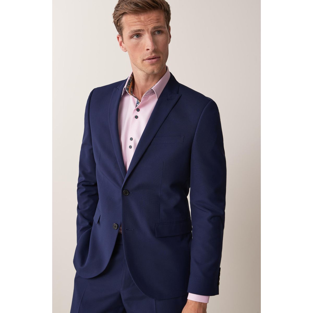 Veste de costume à deux boutons bleu vif, NEXT