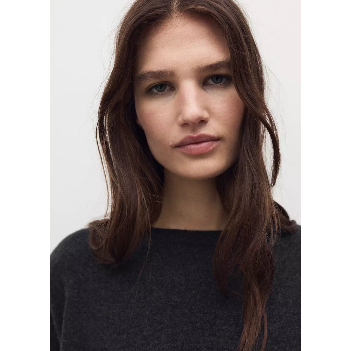 Pull-over 100 % cachemire gris anthracite, MANGO