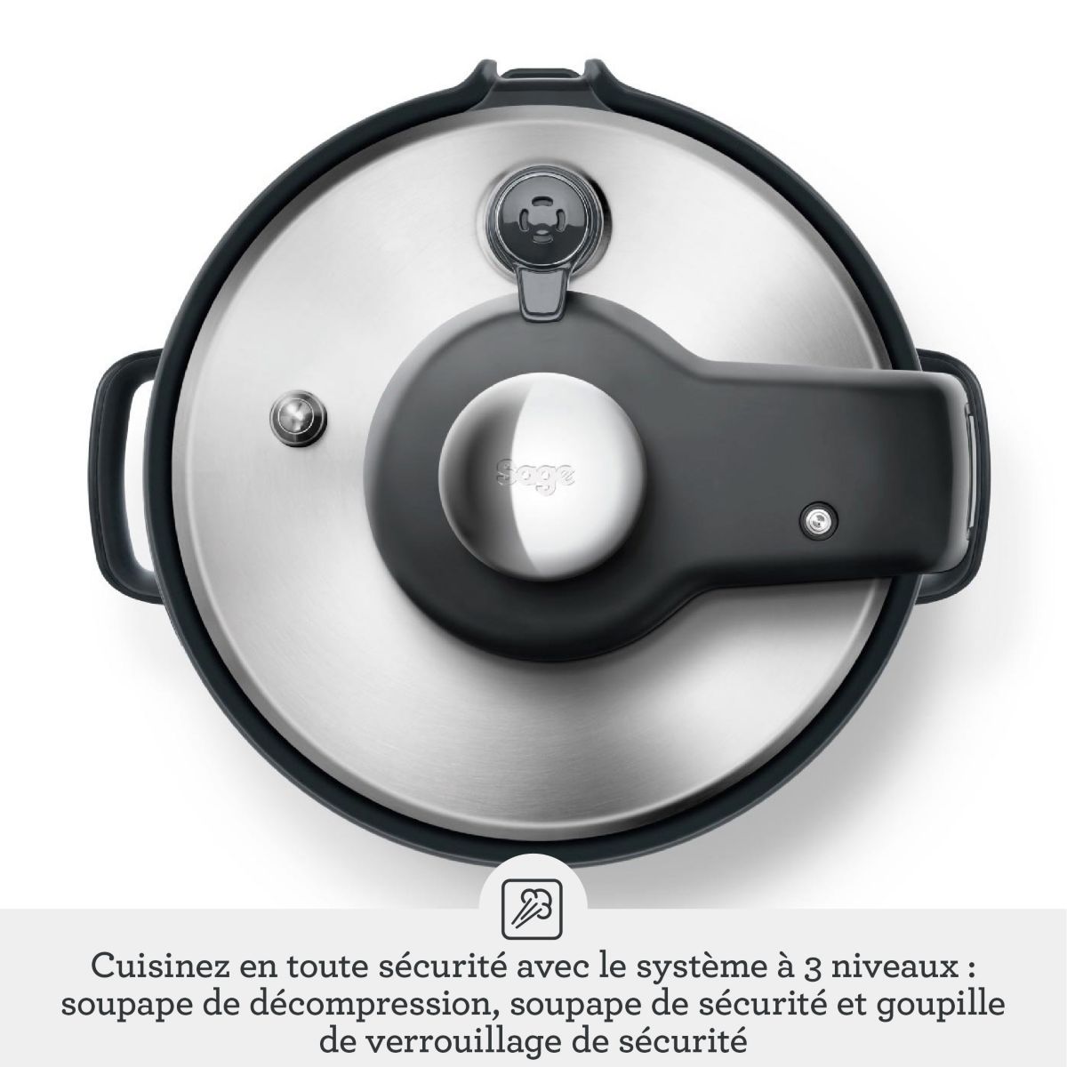 Multicuiseur SPR680BSS2EEU1- The Fast Slow Go argent / métallique, SAGE APPLIANCES