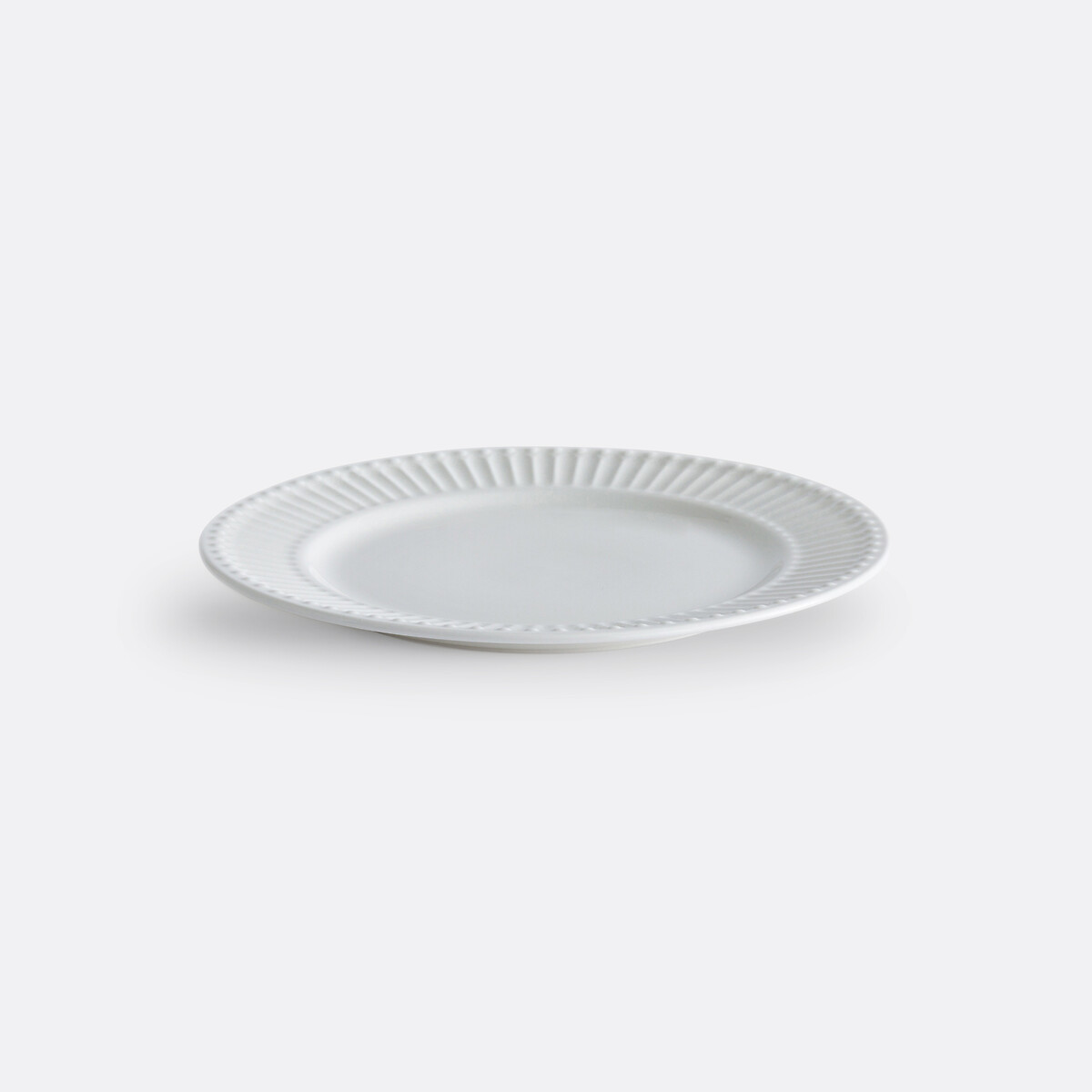 Lot de 6 assiettes à dessert en porcelaine, Jewely blanc, LA REDOUTE INTERIEURS