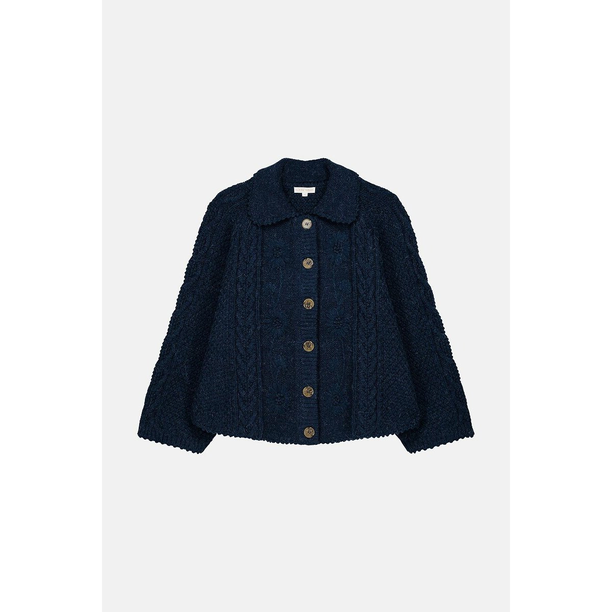 Khellane Cape Cardigan with Peter Pan Collar 90005821, LOUISE MISHA